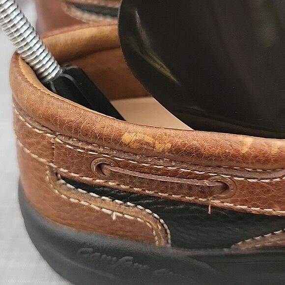 Dr. Comfort Mike 8660 brown black Leather Men's 10 XWide Boat Loafer Therapeutic - Picture 6 of 12